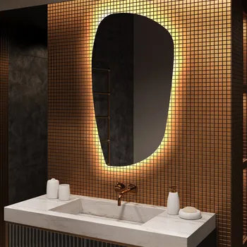 Zrcadlo LED zrcadlo do koupelny s nepravidelným tvarem I221