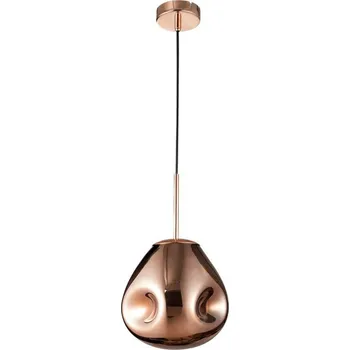 NOVA LUCE závěsné svítidlo LAVA měděný kov ručně vyrobené měděné sklo E27 1x12W 230V IP20 bez žárovky 9190401