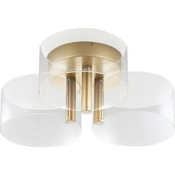 NOVA LUCE stropní svítidlo GATLIN mosazný zlatý kov a akryl LED 20.5W 230V 3000K IP20 9756711