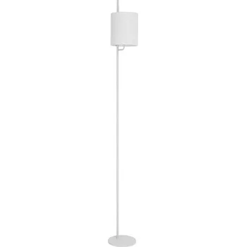 Stojací lampa NOVA LUCE stojací lampa YAMA bílé stínidlo a bílý hliník vypínač na těle E27 1x12W 230V IP20 bez žárovky 9180521