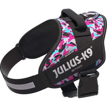 Pro psa JULIUS-K9 IDC® postroj, růžový a šedý - velikost 2XL: obvod hrudníku 82 - 115 cm