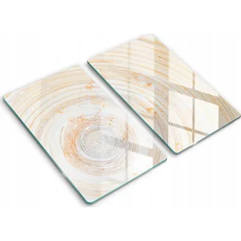 Obraz Dekorativní Skleněné Kryty na Kuchyňskou Desku / Prkénka na Krájení 2x30x52 cm - Textura Dřeva