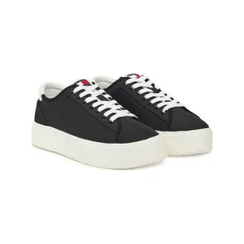 Dámské tenisky Sneakersy Tommy Jeans Tjw Flatform Canvas Sneaker EN0EN02792 Černá 36