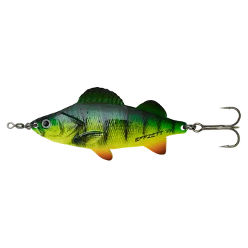 Umělá nástraha DAM Effzett plandavka Perch Spoon Fire Perch UV 9cm 36g