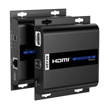 Kabel do PC PremiumCord 4K HDMI extender na 120m přes LAN, over IP, HDBitT