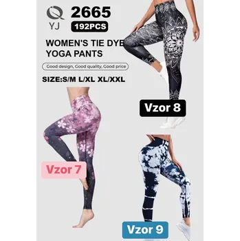 Dámské legíny Vzorové legíny s vysokým pasem VZOR 9 XL/XXL
