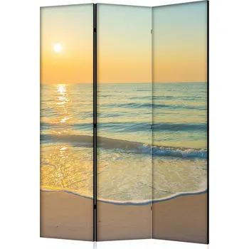 Paraván Paraván pokojový závěs stěna 135x172 cm oceán západ slunce