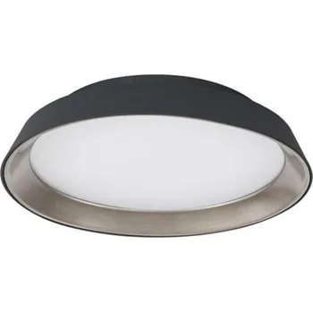 NOVA LUCE stropní svítidlo VELA černá zvenku kávová hnědá uvnitř hliník a akryl LED 30W 230V 3000K IP20 stmívatelné 9081270