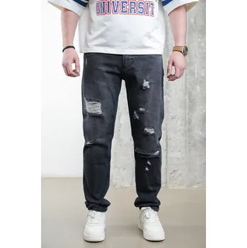 Pánské džíny 2Y Premium Černé straight fit džíny BattleBorn Velikost: 31