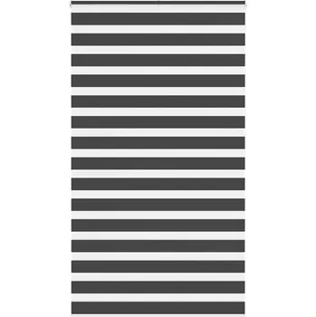 Žaluzie Zebra roleta černá 135x230 cm šířka látky 130,9 cm polyester Černý4014294