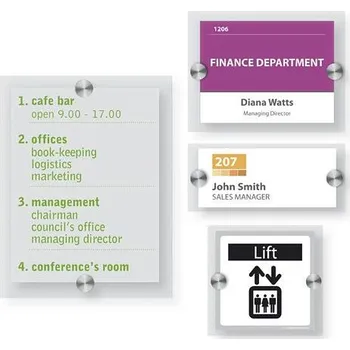 EuroPlex dveřní cedulky 170 x 170 mm