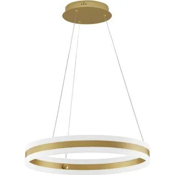 NOVA LUCE závěsné svítidlo AGOS zlatý hliník a akryl LED 75W 230V 3000K IP20 stmívatelné 9054444