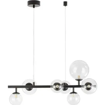 NOVA LUCE závěsné svítidlo ODILLIA matný černý kov a sklo G9 7x6W 230V IP20 bez žárovky 9009250