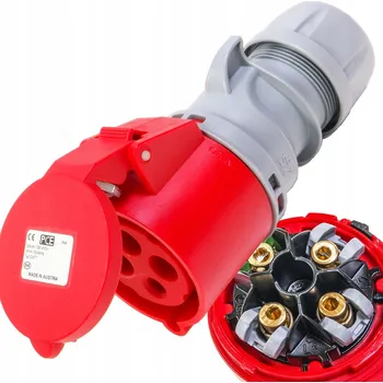 Elektrická zásuvka Přenosná zásuvka silová IP44 400V 32A 4p PCE OW