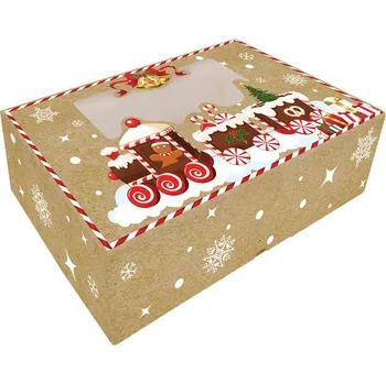 Krabice na pečivo Krabička na cukroví Maxi 25x15x7cm, papír