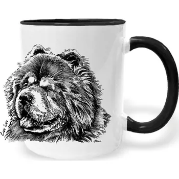 Hrnek - Čau čau Barva: Černá