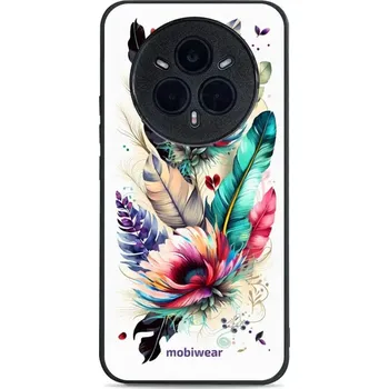 Pouzdro na mobilní telefon Lesklý kryt Mobiwear Glossy - Realme 14 Pro Plus 5G - G017G Pírka a květy (Prémiové lesklé pouzdro, obal, kryt Mobiwear Glossy na mobil Realme 14 Pro Plus 5G - G017G Pírka a květy, materiál Plast + TPU silikon - krytí po všech stranách, neošoupatelný)