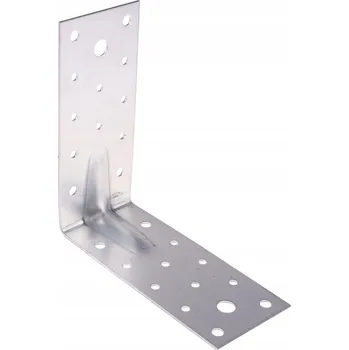 Úhloměr Úhelník tesařský spojovací montážní zesílený prolisovaný 150x150x65x2