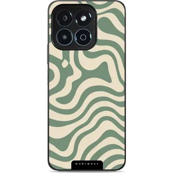 Pouzdro na mobilní telefon Lesklý kryt Mobiwear Glossy - Honor X6b - GA57G Zelené a béžové zkrouceniny (Prémiové lesklé pouzdro, obal, kryt Mobiwear Glossy na mobil Honor X6b - GA57G Zelené a béžové zkrouceniny, materiál Plast + TPU silikon - krytí po všech stranách, neošoupatelný)