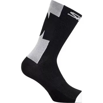 Pánské termo ponožky Sidi Sidi Confusum Socks 18cm ponožky, nr.382, černá/bílá velikost 40-43