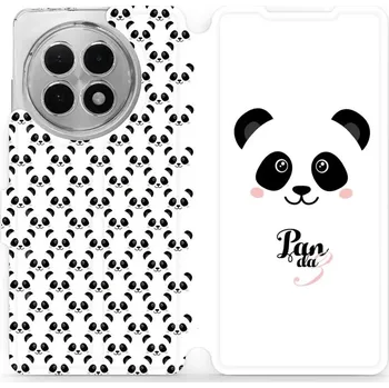 Pouzdro na mobilní telefon Flipové pouzdro Mobiwear - OnePlus 13R - M030P Panda Amálka (Knížkové flip pouzdro, obal, kryt na mobil OnePlus 13R - M030P Panda Amálka, materiál Umělá kůže + TPU - ochrana 360°, stojánek, silikonová vanička, magnetické zavírání)