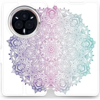Pouzdro na mobilní telefon Flipové pouzdro Mobiwear - Realme 14 Pro 5G - M008S Mandala (Knížkové flip pouzdro, obal, kryt na mobil Realme 14 Pro 5G - M008S Mandala, materiál Umělá kůže + TPU - ochrana 360°, stojánek, silikonová vanička, magnetické zavírání)