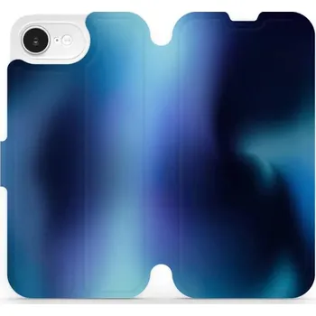 Pouzdro na mobilní telefon Flipové pouzdro Mobiwear - Apple iPhone 16e - VP68S Modrý odstín (Knížkové flip pouzdro, obal, kryt na mobil Apple iPhone 16e - VP68S Modrý odstín, materiál Umělá kůže + TPU - ochrana 360°, stojánek, silikonová vanička, magnetické zavírání)