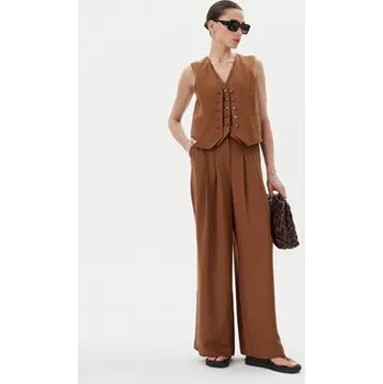 Dámské kalhoty Herskind Kalhoty z materiálu 5503840 Hnědá Regular Fit 36