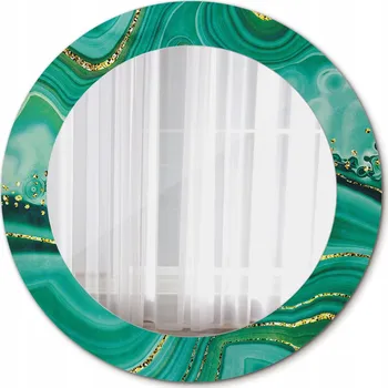 Zrcadlo Zrcadlo závěsné se skleněným rámem Agat mramor 60 cm