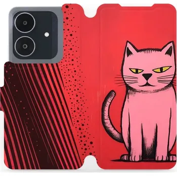 Pouzdro na mobilní telefon Flipové pouzdro Mobiwear - Realme Note 60 - VP54S Kocourek (Knížkové flip pouzdro, obal, kryt na mobil Realme Note 60 - VP54S Kocourek, materiál Umělá kůže + TPU - ochrana 360°, stojánek, silikonová vanička, magnetické zavírání)