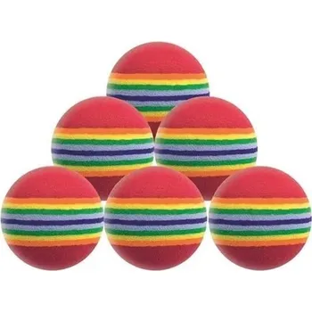 Golfová tréninková pomůcka Longridge Foam Practice pěnové tréninkové míčk 6 ks