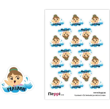 samolepka Fleppi Samolepky Plávanie | 18 ks