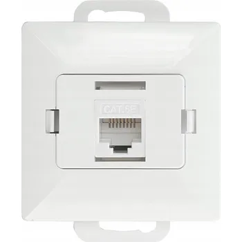 Elektrická zásuvka Internetová zásuvka nástěnná Abex bílá