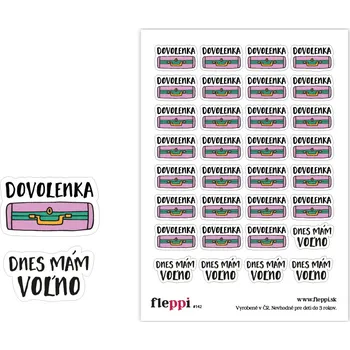 samolepka Fleppi Samolepky Dovolenka | 32 ks