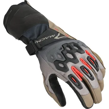 Moto rukavice Macna Tanamax taupe/black/red gloves men vel.2XL