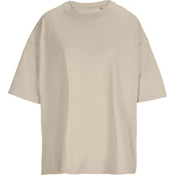 Sol's Dámské volné oversize boxy tričko z česané organické bavlny Barva: béžová mokka, Velikost: XL L03807