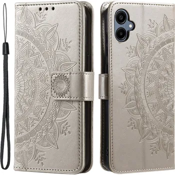 Pouzdro na mobilní telefon Mandala knížkové pouzdro na Samsung Galaxy A06 4G - zlaté