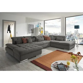 Sedací souprava Rohová sedací souprava do tvaru U SANTA LUCIA 3 Pravý roh - s rozkládáním a s úložným prostorem