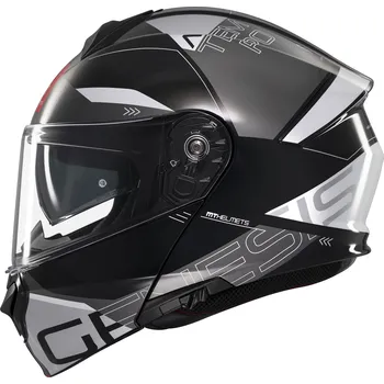 Helma na motorku MT Helmets Vyklápěcí helma na motorku MT Genesis SV Atempo černo-šedá S
