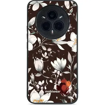 Pouzdro na mobilní telefon Lesklý kryt Mobiwear Glossy - Realme 14 Pro 5G - GP72G Květy na hnědé (Prémiové lesklé pouzdro, obal, kryt Mobiwear Glossy na mobil Realme 14 Pro 5G - GP72G Květy na hnědé, materiál Plast + TPU silikon - krytí po všech stranách, neošoupatelný potisk, tenk