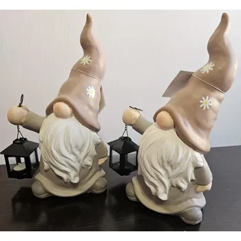 Skřítek s lucernou - šedý