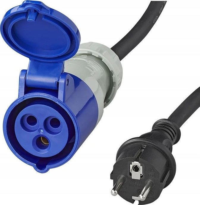 Adaptér kabelový, zástrčka CEE/zásuvka SCHUKO3x1.5mm2 40cm 373530
