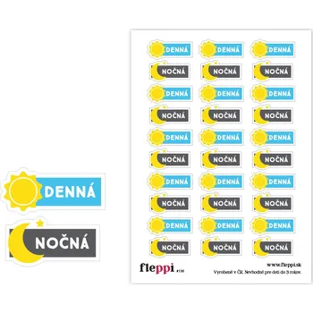samolepka Fleppi Samolepky Denná a Nočná Materiál samolepky: lesklá