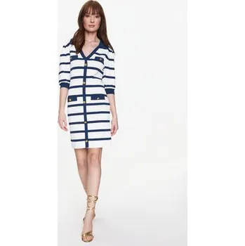 Dámské šaty Silvian Heach Každodenní šaty GPP23246VE Bílá Regular Fit XL