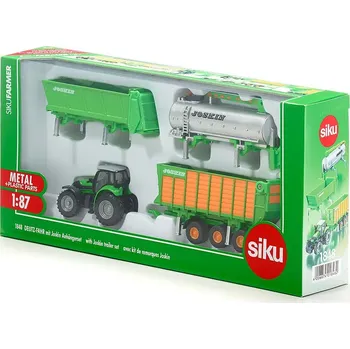 autíčko SIKU Farmer - Deutz se sadou přívěsů Joskin 1:87 - expresní doprava
