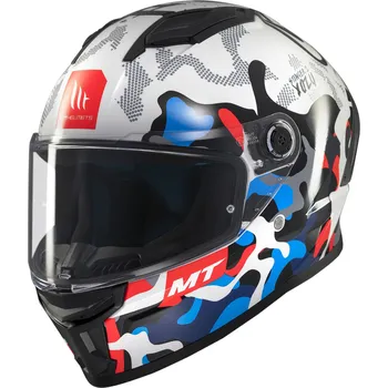 Helma na motorku MT Helmets Integrální helma na motorku MT Stinger 2 Yozu bílo-modrá XL