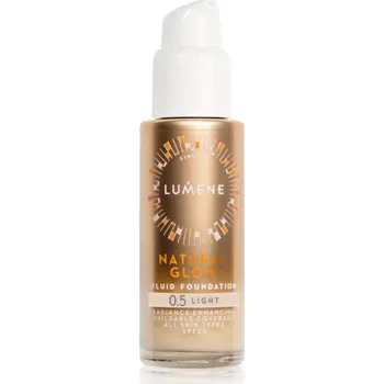 Make-up Lumene Natural Glow rozjasňující make-up pro přirozený vzhled SPF 20 odstín 0.5 Light (Cool) 30 ml