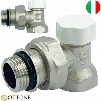 Ventil TERMOSTATICKÝ ROHOVÝ VENTIL K RADIÁTORU 3/4'' ZPĚTNÝ OTTONE