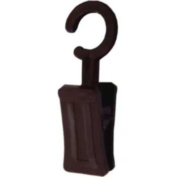 Věšák žabka-20ks-28-hněďtm-plast