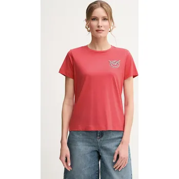 Pánské tričko Bavlněné tričko Pinko 103320.A2G7 červená 29X, vel. L